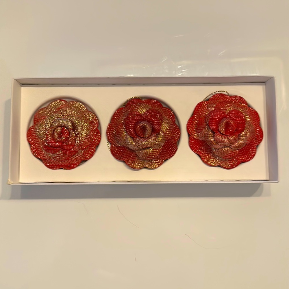 Chanel 2023 Camelia Christmas Ornamets Set